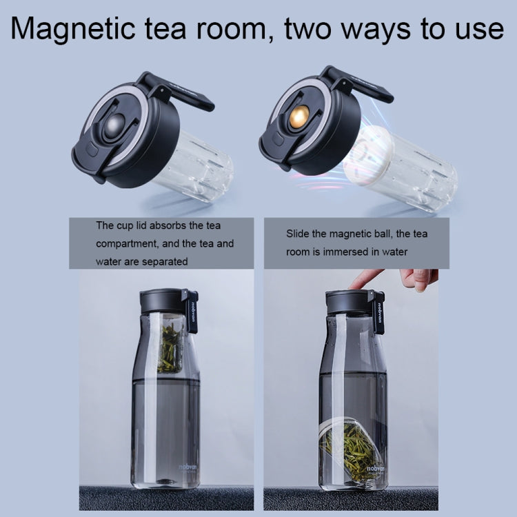 Nobvan Magic Ball Magnetic Bomb Tea Warehouse Tritan Large Capacity Sports Cup, 550ml (Transparent), 550ml (Gray), 800ml (Transparent), 800ml (Gray), 800ml (Blue ), 800ml (Purple), 1000ml (Transparent), 1000ml (Gray), 1200ml (Transparent), 1200ml (Gray)