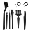 Anti-Static Computer Cleaning Brush Tweezer Set Sweep Keyboard, 8pcs/set