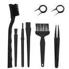 Anti-Static Computer Cleaning Brush Tweezer Set Sweep Keyboard, 8pcs/set