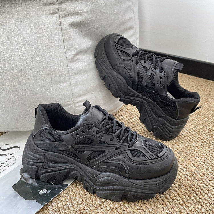 Thick Soled Breathable Platform Shoes High Heel Sneakers, 35, 36, 37, 38, 39, 40