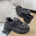 Thick Soled Breathable Platform Shoes High Heel Sneakers, 35, 36, 37, 38, 39, 40
