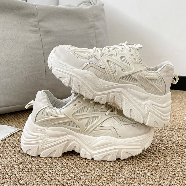Thick Soled Breathable Platform Shoes High Heel Sneakers, 35, 36, 37, 38, 39, 40