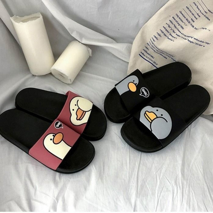Cartoon Duck Pattern Casual Soft Wear-resistant Couple Slippers, 36-37, 38-39, 40-41, 42-43, 44-45
