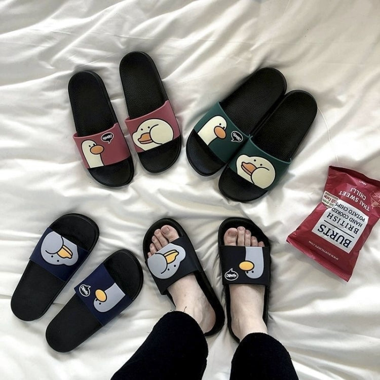 Cartoon Duck Pattern Casual Soft Wear-resistant Couple Slippers, 36-37, 38-39, 40-41, 42-43, 44-45