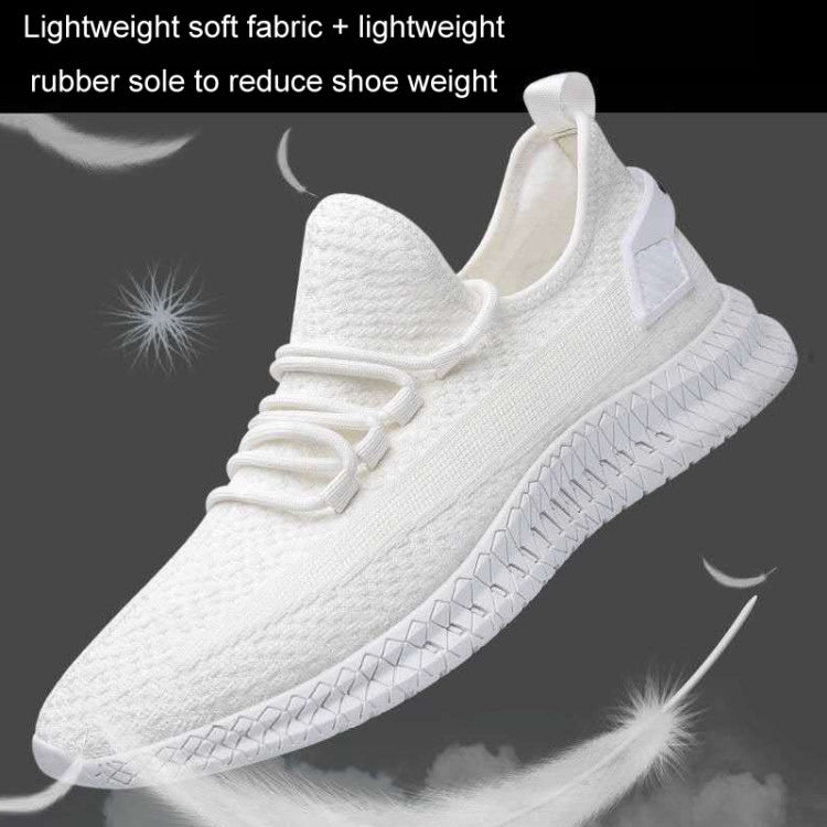 Men Breathable Sneakers Fly Woven Casual Mesh Shoes, 39, 40, 41, 42, 43, 44