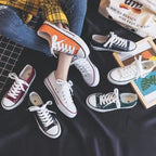 Students All Match Retro Sneakers Canvas Shoes, Replica All White, Replica Unmarked Black