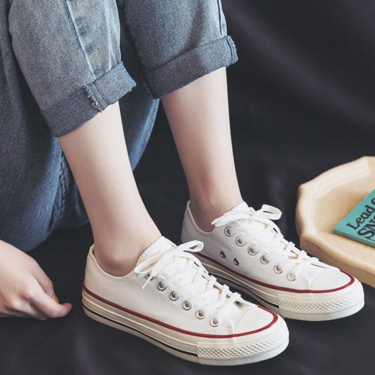 Students All Match Retro Sneakers Canvas Shoes, Replica All White, Replica Unmarked Black