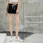 Women Casual Loose Outerwear High Waist Straight Yoga Shorts, S, M, L, XL, XXL