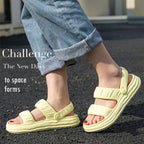 Outdoor Two Wear Thick Bottom EVA Slippers Couple Non-slip Breathable Sandals, 35-36, 37-38, 39-40