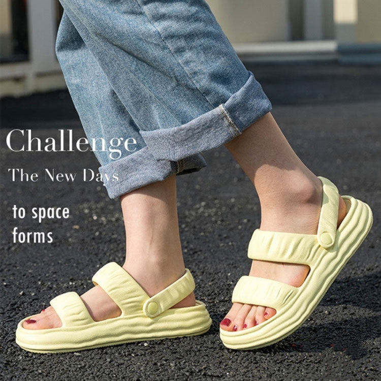 Outdoor Two Wear Thick Bottom EVA Slippers Couple Non-slip Breathable Sandals, 35-36, 37-38, 39-40