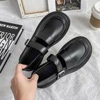 Women Leather Shoes Round Toe Mary Janes Shoes Girls Student School Shoes, 35, 36, 37, 38, 39, 40