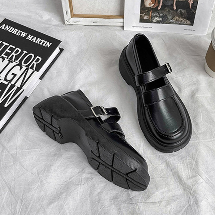 Women Leather Shoes Round Toe Mary Janes Shoes Girls Student School Shoes, 35, 36, 37, 38, 39, 40