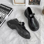 Women Leather Shoes Round Toe Mary Janes Shoes Girls Student School Shoes, 35, 36, 37, 38, 39, 40