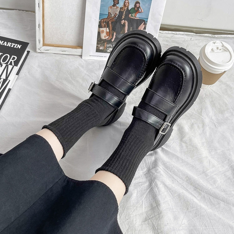 Women Leather Shoes Round Toe Mary Janes Shoes Girls Student School Shoes, 35, 36, 37, 38, 39, 40