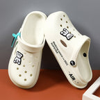 Summer Men Slippers Hole Shoes Couples Sandals Soft Soled Beach Shoes, 36-37, 38-39, 40-41, 42-43, 44-45