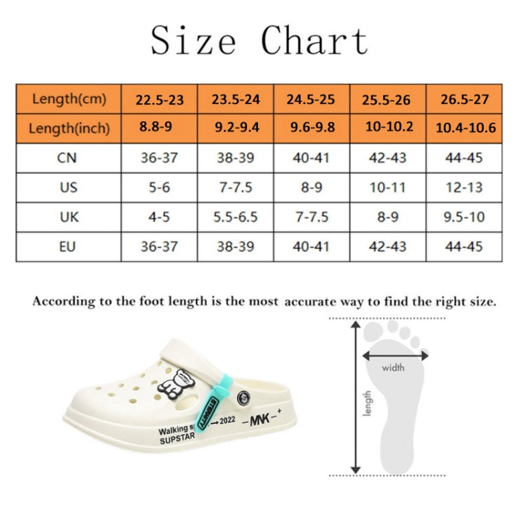 Summer Men Slippers Hole Shoes Couples Sandals Soft Soled Beach Shoes, 36-37, 38-39, 40-41, 42-43, 44-45