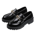 Slip-On Loafers Flat Preppy Style Women Leather Shoes, 35, 36, 37, 38, 39, 40