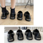 Slip-On Loafers Flat Preppy Style Women Leather Shoes, 35, 36, 37, 38, 39, 40
