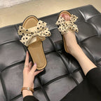 Summer Bowknot Outerwear Slippers Beach Flat Sandals, 36/37, 38/39, 40/41