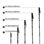 Carbon Fiber DSLR Camera Monopod Mountaineering Stick Photography Selfie Holder, P285C