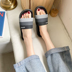 Men and Women Slippers Summer Non-slip Couples Go Out Home One Word Slippers, 36-37, 38-39, 40-41, 42-43, 44-45
