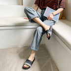 Men and Women Slippers Summer Non-slip Couples Go Out Home One Word Slippers, 36-37, 38-39, 40-41, 42-43, 44-45