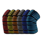 Elastic Squat Knee Strap Strength Training Protector Strap, Black Red, Black Gray, Black Orange, Black Sapphire, Black Sky Blue, Black Yellow