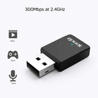 Tenda U9 650Mbs Drive-Free USB Wireless Network Card 5G Dual Band Desktop Laptop WiFi Receiver