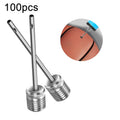 100pcs /Pack Stainless Steel Ball Pump Needles For Football, Basketball, Volleyball, Rugby Balls