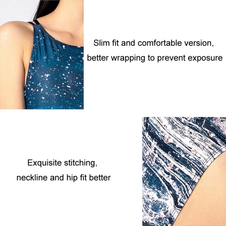 Belly-covering Thin Sexy Open-back Bikini Triangle One-piece Competitive Swimsuit, S, M, L, XL, XXL