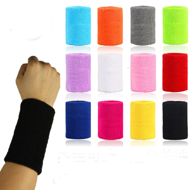 5pcs Women Men Solid Color Cotton Sport Sweatband Brace Wraps Guards, 8x8cm