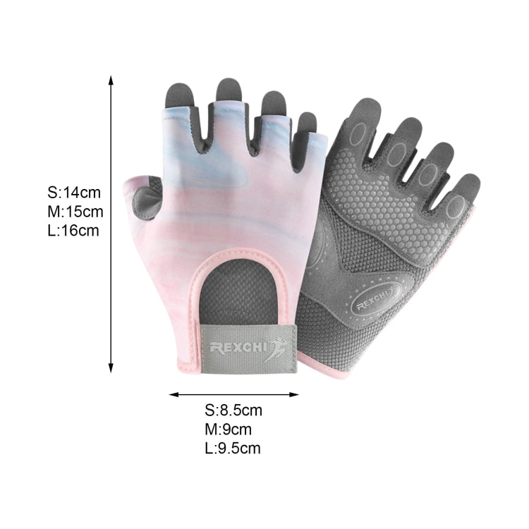 Yoga Sports Gloves Non-slip Shock-absorbing Half-finger Anti-cocoon Gloves, S, M
