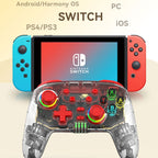 For PS3 / PS4 Dual Vibration Wireless Gamepad With RGB Lights, S10 (Red), S10 (Blue), S10 (Green)