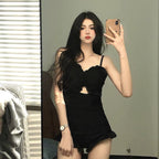Women One-Piece Swimsuit Sexy Conservative Belly Shading Slim Swimwear, M, L, XL