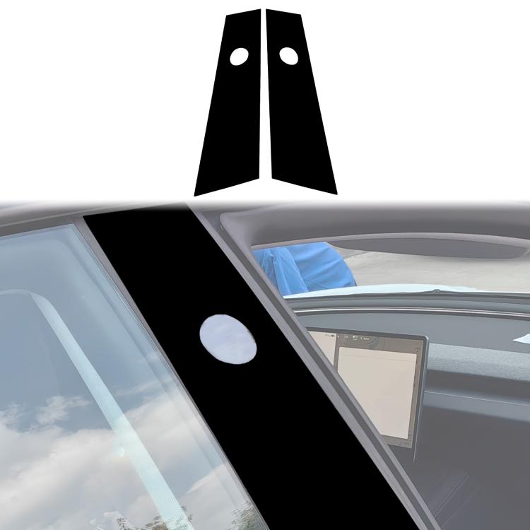 For 2023-2024 Tesla Model 3 2pcs /Set B-pillar Decorative Sticker for Left and Right Drive