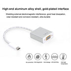 USB-C/Type-C To VGA HD Converter 1080P Laptop Connecting Display Mobile Phone Same Screen Line, Type-C To VGA Female