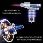 12V Metal Cylinder Smart Digital Display Portable Mini Tire Pump, No. 30 Manual Shutdown, No. 30 Automatic Charging Stopping
