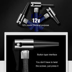 12V Metal Cylinder Smart Digital Display Portable Mini Tire Pump, No. 30 Manual Shutdown, No. 30 Automatic Charging Stopping