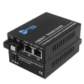 NESTONG  Gigabit Single-mode Fiber Optic Transceiver POE Photoelectric Converter,CN Plug, 10/100/1000M