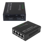 2 Fiber Port & 4 LAN Port 10/100M Ethernet Switch Fiber Optic Switch, 2 Fiber Port & 4 LAN Port 100Mbps