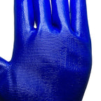2pcs /Pair Work Safety Gloves Abrasion And Oil Resistant Nitrile Half Rubber Gloves