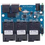 3 Fiber Port+2 Ethernet Port  AAB-PCBA 100Mbps Fiber Transceiver, 3 Fiber Port+2 Ethernet Port AAB-PCBA
