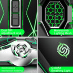 K-Snake Q7 Game Wired 7 Color Illuminated USB 4000 DPI Mechanical Mouse, Q7 White, Q7 Scrub Black, Q7 Silver Gray