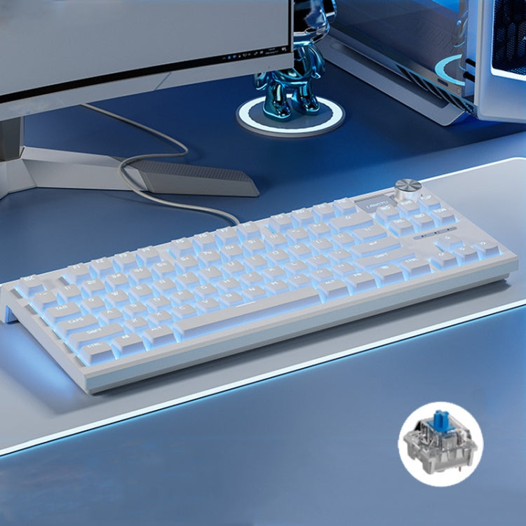 LANGTU LT84 Mechanical Luminous Keyboard, Wired Single-mode Green Shaft (White), Wired Single-mode Red Shaft (White), Wired Single-mode Silver Gray Shaft (White), Wired Single-mode Silver Gray Shaft (Nightfall)                                          ...