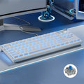 LANGTU LT84 Mechanical Luminous Keyboard, Wired Single-mode Green Shaft (White), Wired Single-mode Red Shaft (White), Wired Single-mode Silver Gray Shaft (White), Wired Single-mode Silver Gray Shaft (Nightfall)                                          ...