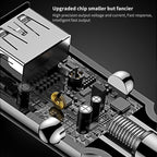 Mini Multifunctional Dual USB Digital Display Car Charger, Black, Grey, Red