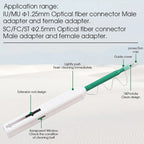 2pcs /Set Fiber Optic Cleaning Pen Endface Cleaner Fiber Optic Cleaning Tool for 1.25mm LC/Mu and 2.5mm SC/ST/FC, SC+LC