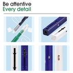 2pcs /Set Fiber Optic Cleaning Pen Endface Cleaner Fiber Optic Cleaning Tool for 1.25mm LC/Mu and 2.5mm SC/ST/FC, SC+LC