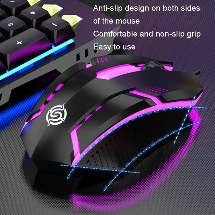 K-Snake Mechanical Feel Keyboard Mouse Kit USB Wired 104 Keycaps Computer Keyboard, Keyboard+Mouse (Black Gray), Keyboard+Mouse (White Blue), Keyboard+Mouse (White), Keyboard+Mouse (Black), Single Keyboard (White), Single Keyboard (Black)