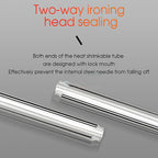50pcs/pack  60mm Double -Pin Leather Thread Optical Fiber Heat Shrinkable Tube Optical Hot Melt Tube, 60mm Double -Pin